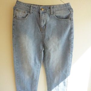 Washed-Out Boyfriend Jeans